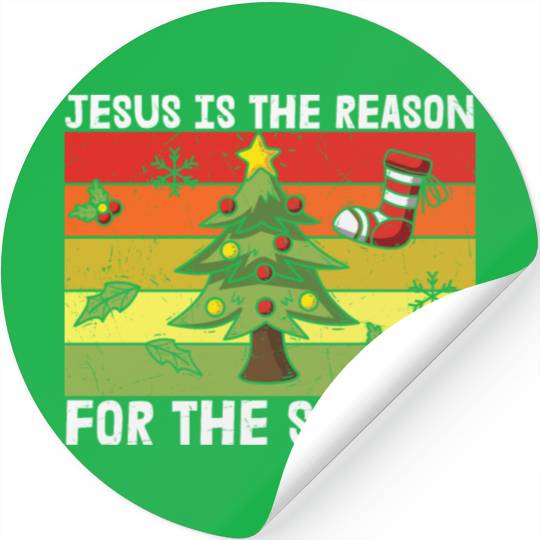 jesus is the reason for the season xmas christmas Stickers