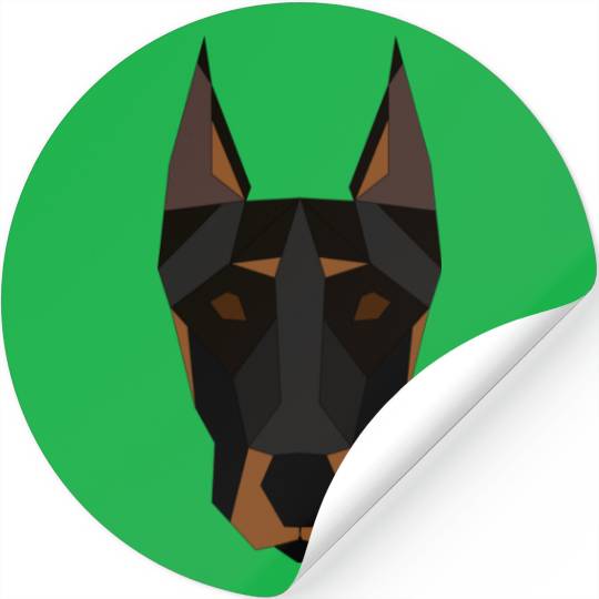 Doberman geometrical Stickers