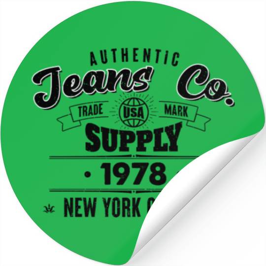 New York City Born In 1978 Vintage Birthday Stickers