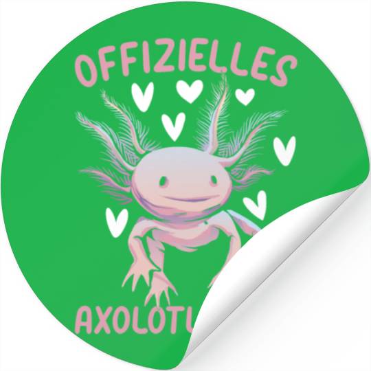 Offizielles Axolotl Stickers Axolotl Querzahnmolch Ax