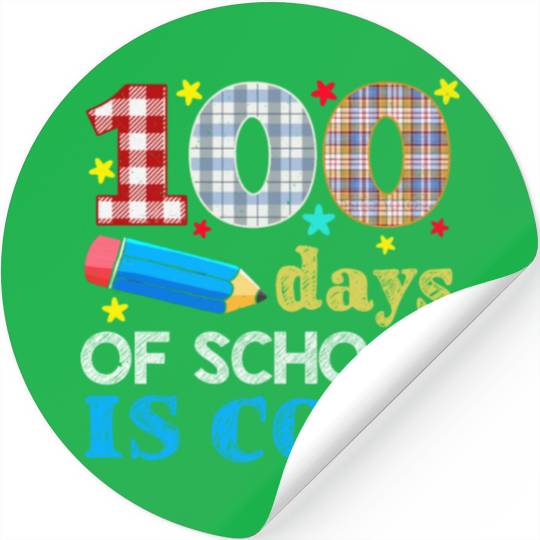 Teacher Student 100th Day 100 Days Of School Stickers