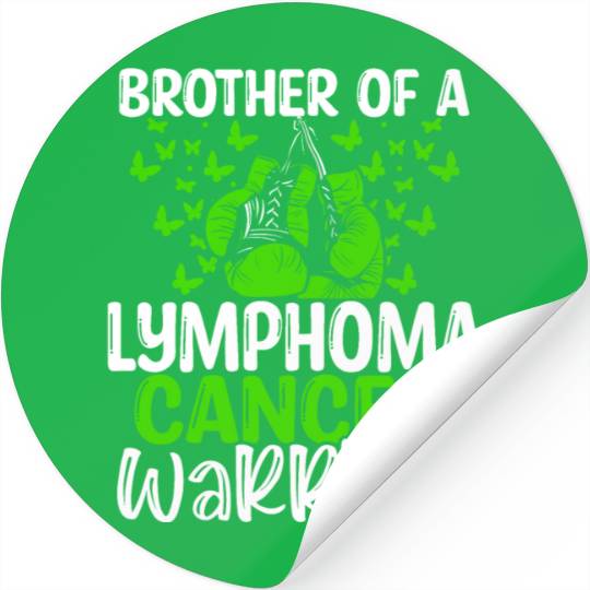 Lymphoma Cancer Awareness Brother Twins Sibling Stickers