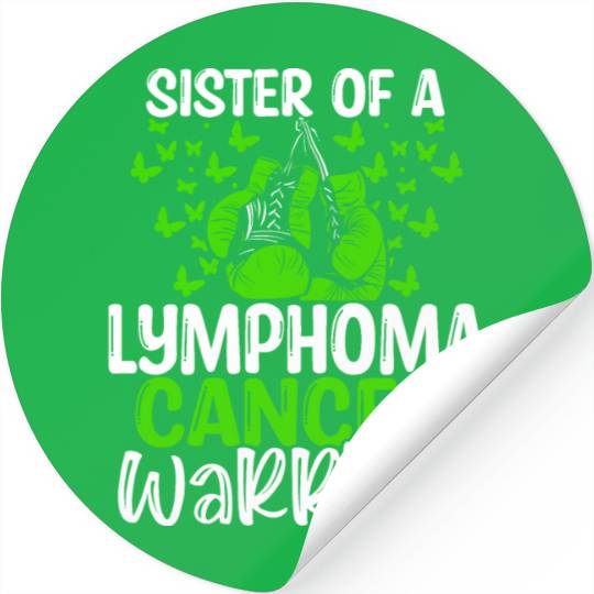 Lymphoma Cancer Awareness Sister Twins Sibling Stickers