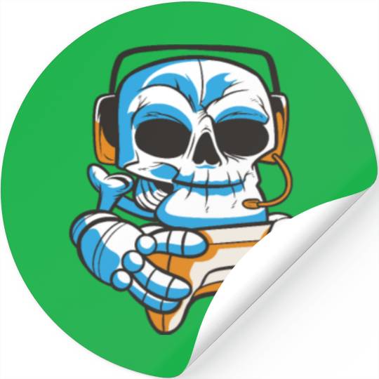 Pixel tarot card joystick gamer Stickers