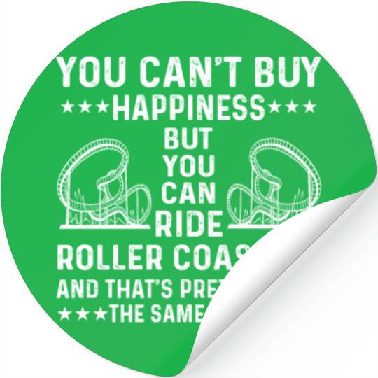 Great Roller Coaster Fan Saying Stickers