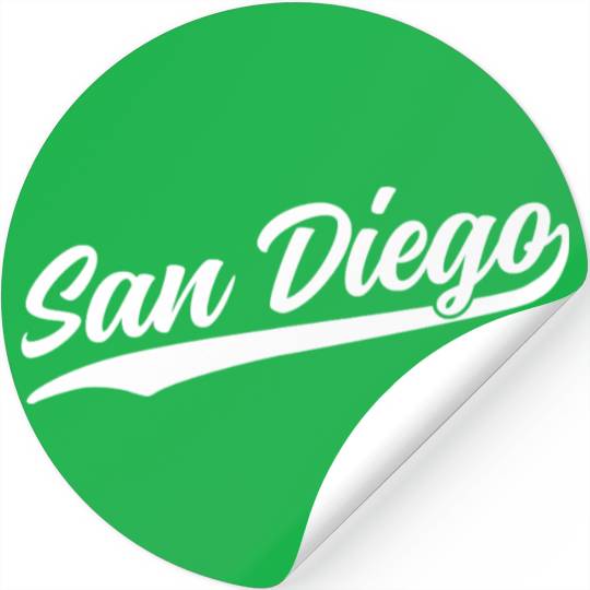 San Diego California Cool Ca Retro 1970S White Tex Stickers