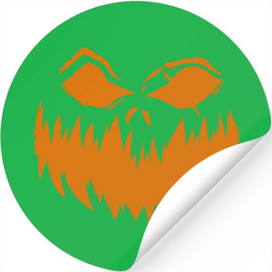 Pumpkin Face 4 Stickers