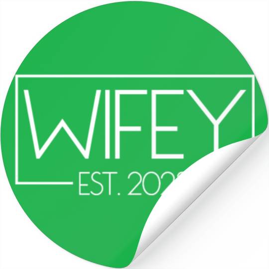 Wifey Est. 2023 Matching Couple Newlywed Marriedwi Stickers