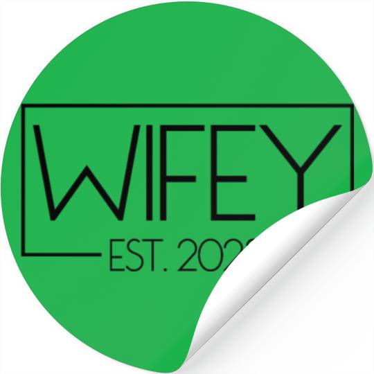 Wifey Est. 2023 Matching Couple Newlywed Marriedwi Stickers