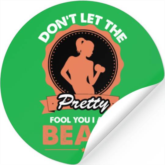 Gym Quote Weight-Lifting Workout Quote Funny Fitne Stickers