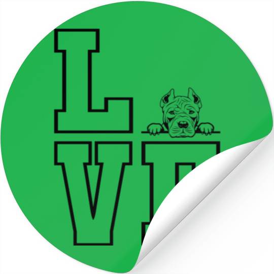 American Pit Bull Beautiful Portrait Stickers