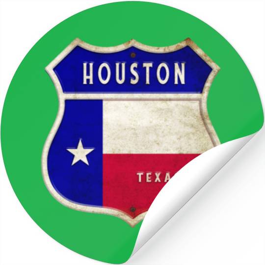 Houston Texas coat of arms flag design Stickers