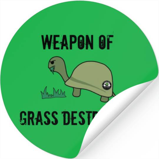 Grass Destruction (Dark) Stickers