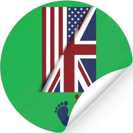 American Union Jack Flag Baby american union jack Stickers