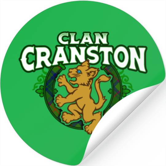 Clan Cranston Cute Baby Lion Rampant Kitten Stickers