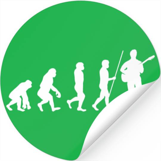 Guitar Evolution Guitarist Musician Guitar Player Stickers