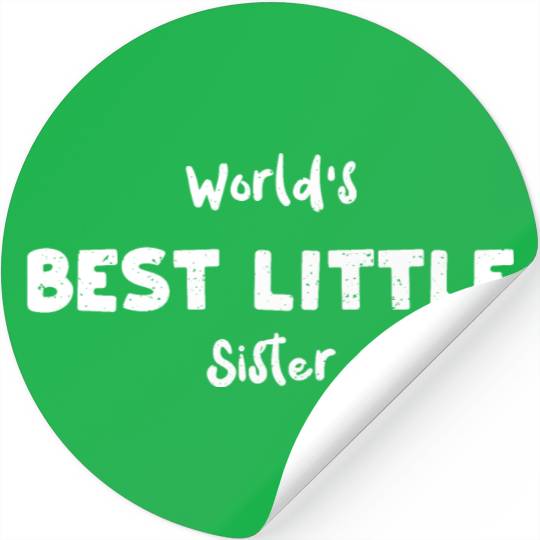 World's Best Little Sister Stickers