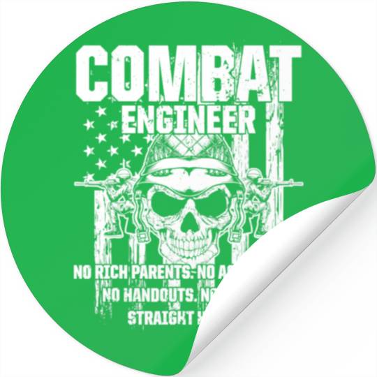 Combat Engineer Usa Military Sapper Stickers
