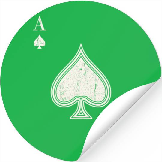 Ace Of Spades Blackjack Cards Poker 21 Stickers
