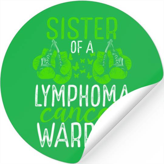 Sister Lymphoma Cancer Awareness Sibling Twin Stickers