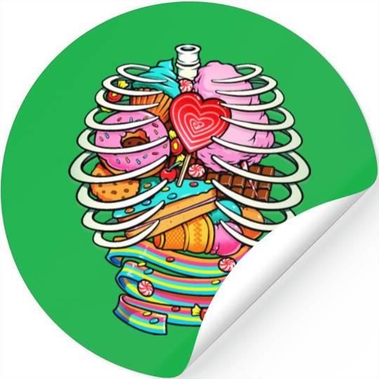 Unicorn Anatomy Sweet Inside Stickers