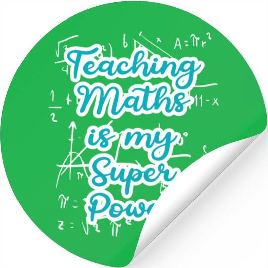 Teaching Math is my Superpower Back to School Stickers