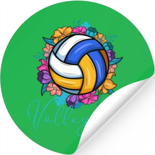 Volleygirl Beach Volleyball Stickers