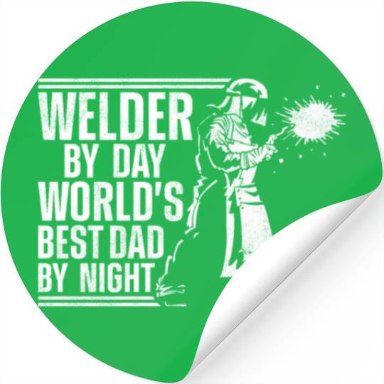 Welder Welding Dad Father Vintage Stickers