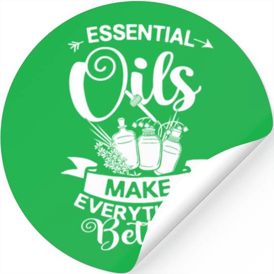 Essential Oil Diffuser Peppermint Aromatherapy Stickers