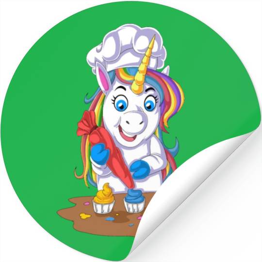Unicorn Chef Stickers