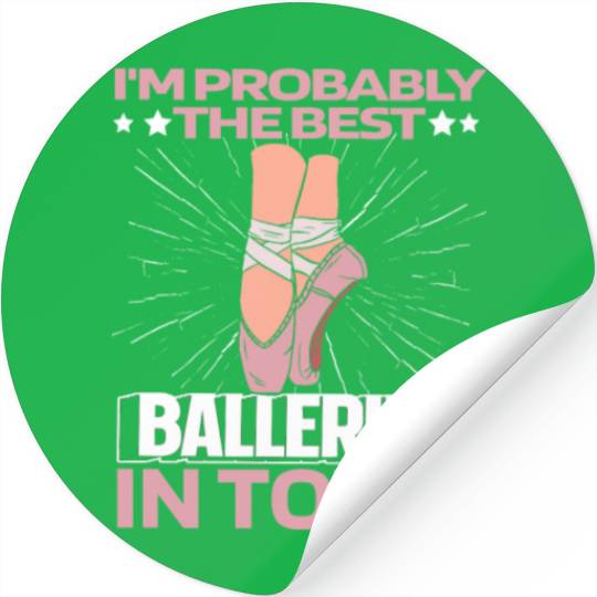 Ballet Ballerina Funny Stickers