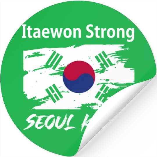 Pray For Korea Itaewon Strong Horror Halloween Stickers