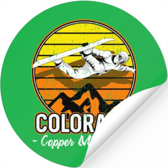 Copper Mountain Colorado Snowboarding Stickers