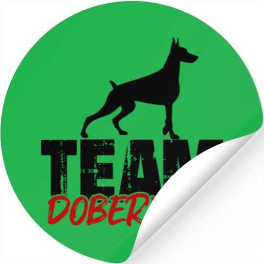Team Doberman Stickers