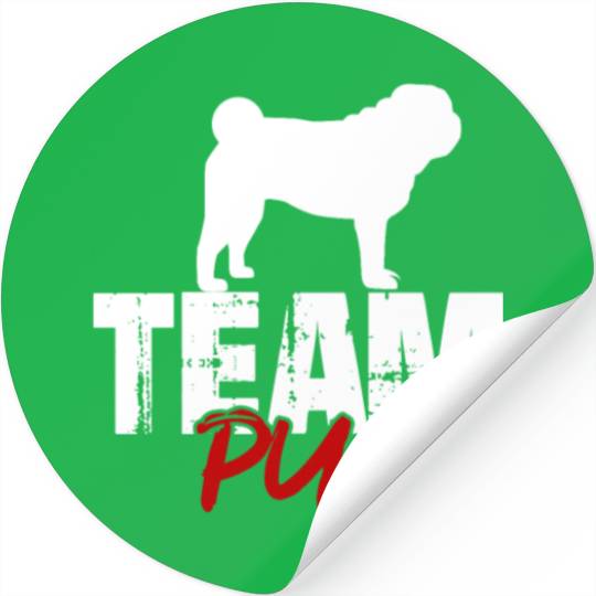 Team Pug Stickers
