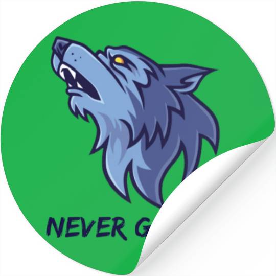 Never give up Stickers