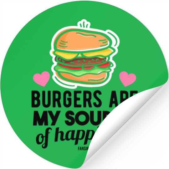 Hamburger fast food grill delicious Stickers