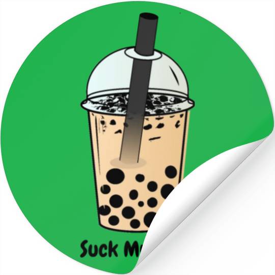 Suck My Balls, Boba Tea, Bubble Tea, Boba Milk Tea Stickers