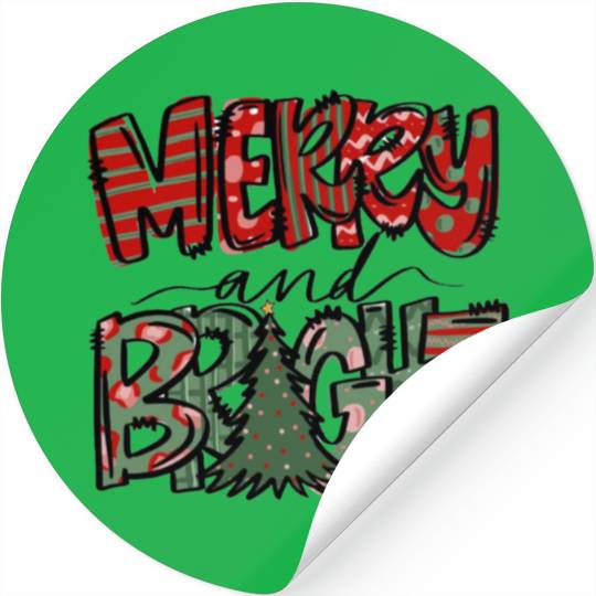 Merry and Bright Stickers