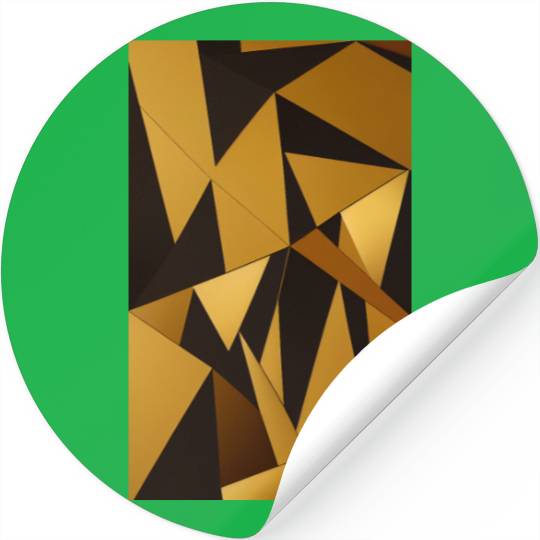 Black and Gold Minimalist Stickers