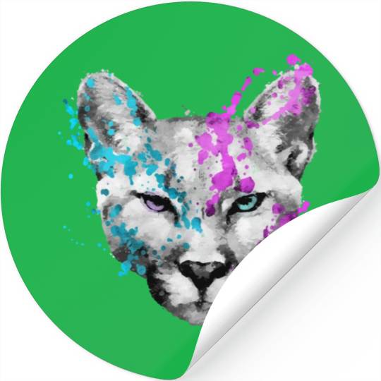Dramabite mountain lion Stickers