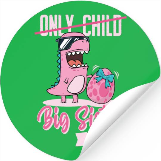 Only Child Big sister 2023 pregnancy baby girls Stickers