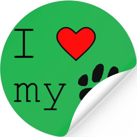 I love my Dog Stickers