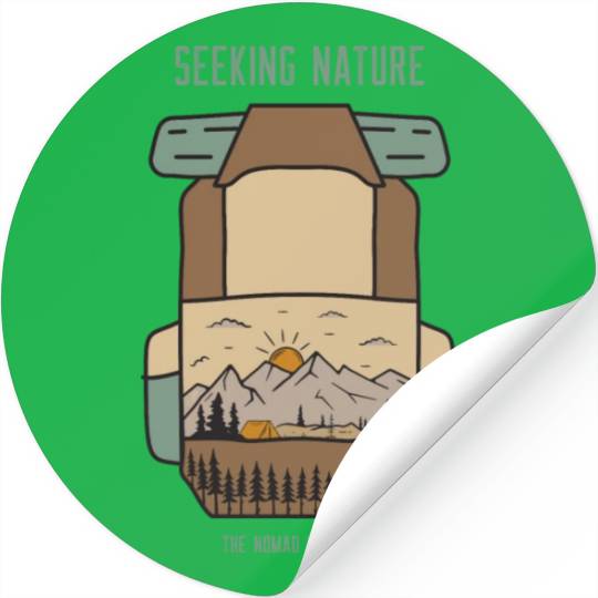 Seeking Nature - The Nomad Lifestyle Stickers