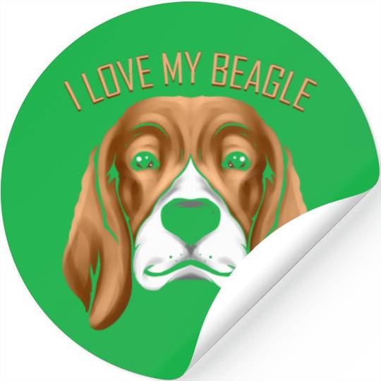 Dog Lover - I Love My Beagle Stickers