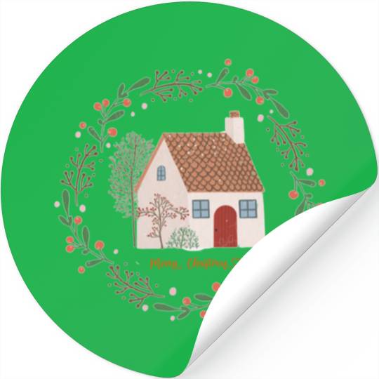 Merry Christmas | Home For The Holidays | Xmas Stickers