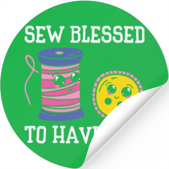 Button Thread Sibling Goals Big Brother Sister Pun Stickers