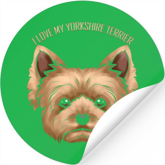 Dog Lover - I Love My Yorkshire Terrier Stickers