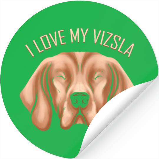 Dog Lover - I Love My Magyar Vizsla Stickers