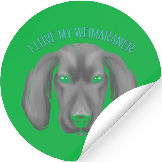 Dog Lover - I Love My Weimaraner Stickers